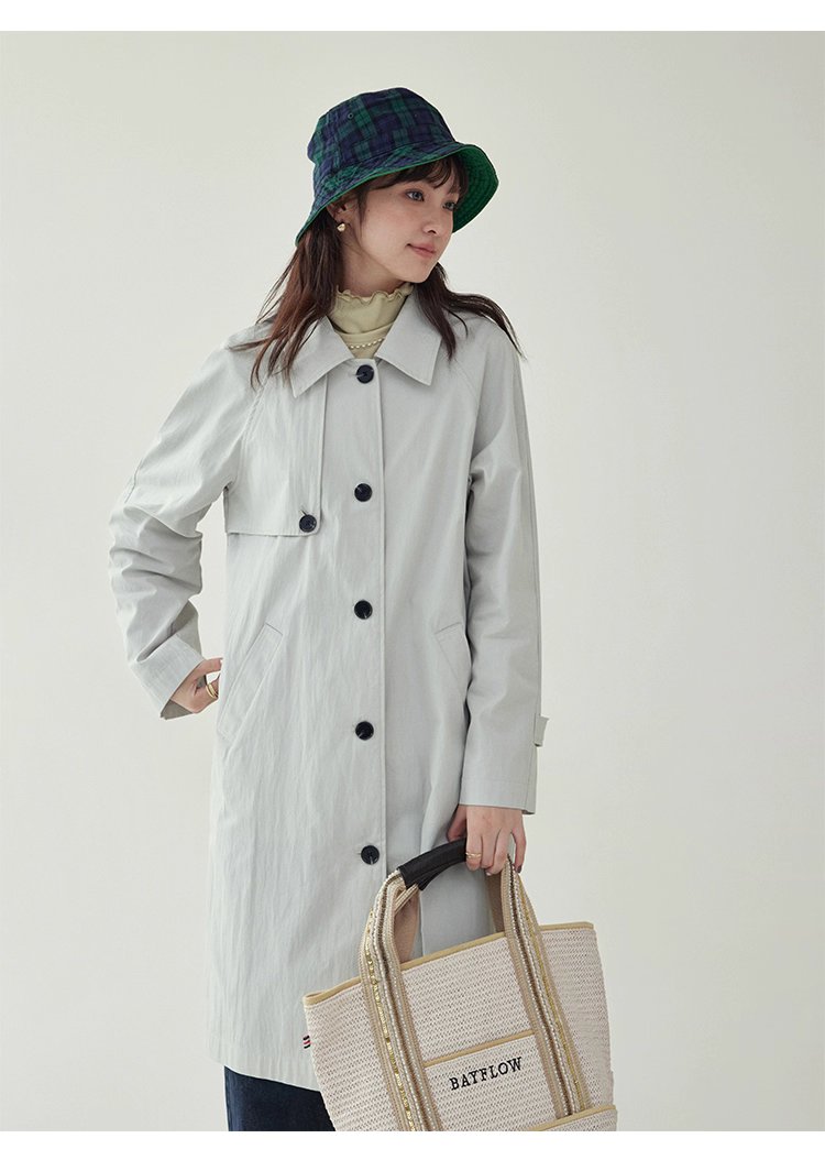 韓系單扣中長款風衣外套女25秋季新款長袖上衣