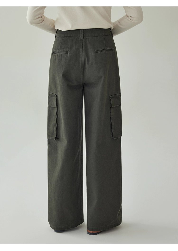 繫帶高腰純棉直筒休閒褲女秋季新款百搭工裝長褲,繫帶高腰純棉直筒休閒褲女秋季新款百搭工裝長褲,HBEW3026,繫帶高腰純棉直筒休閒褲女秋季新款百搭工裝長褲,高腰直筒,全棉面料