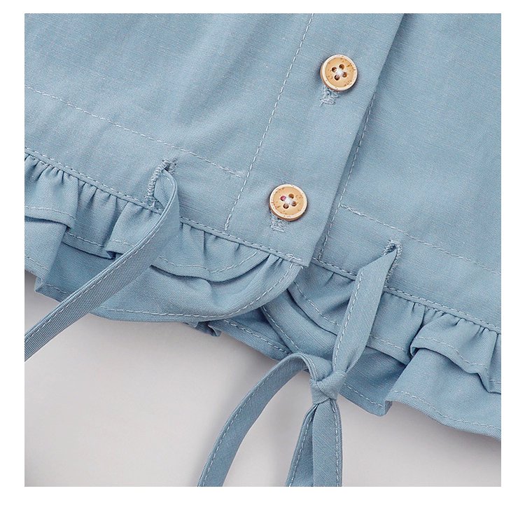 藍色花邊下擺抽繩襯衫女秋季新款單排扣長袖上衣,藍色花邊下擺抽繩襯衫女秋季新款單排扣長袖上衣,HBEW1103,藍色花邊下擺抽繩襯衫女秋季新款單排扣長袖上衣,翻領排扣,天絲混棉