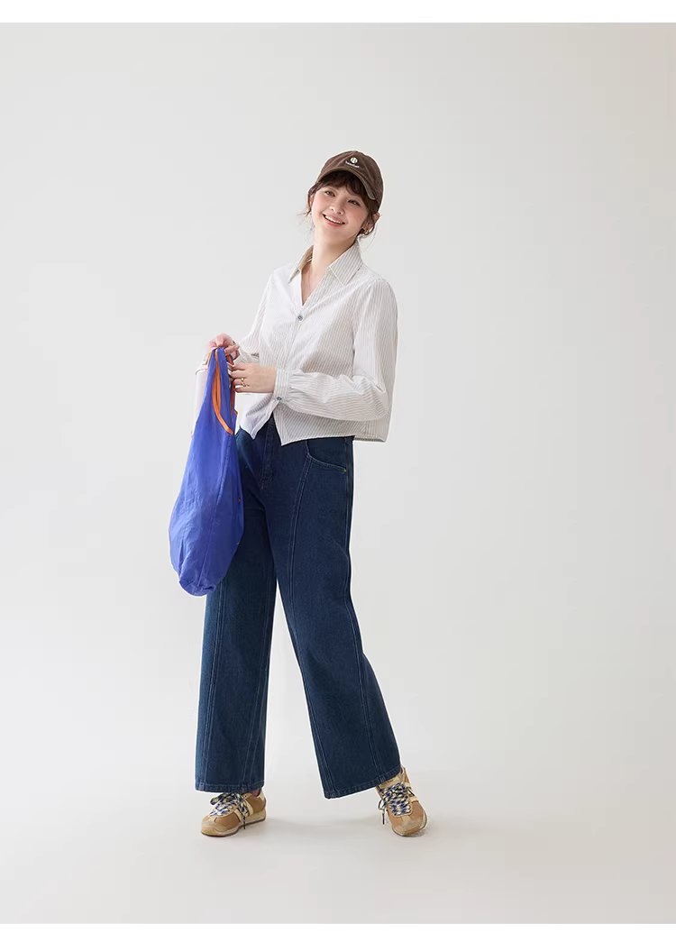 設計感扭結翻v領短襯衫女春季新款小眾條紋上衣,設計感扭結翻v領短襯衫女春季新款小眾條紋上衣,HBFS1034,設計感扭結翻v領短襯衫女春季新款小眾條紋上衣,V領造型,棉麻材質