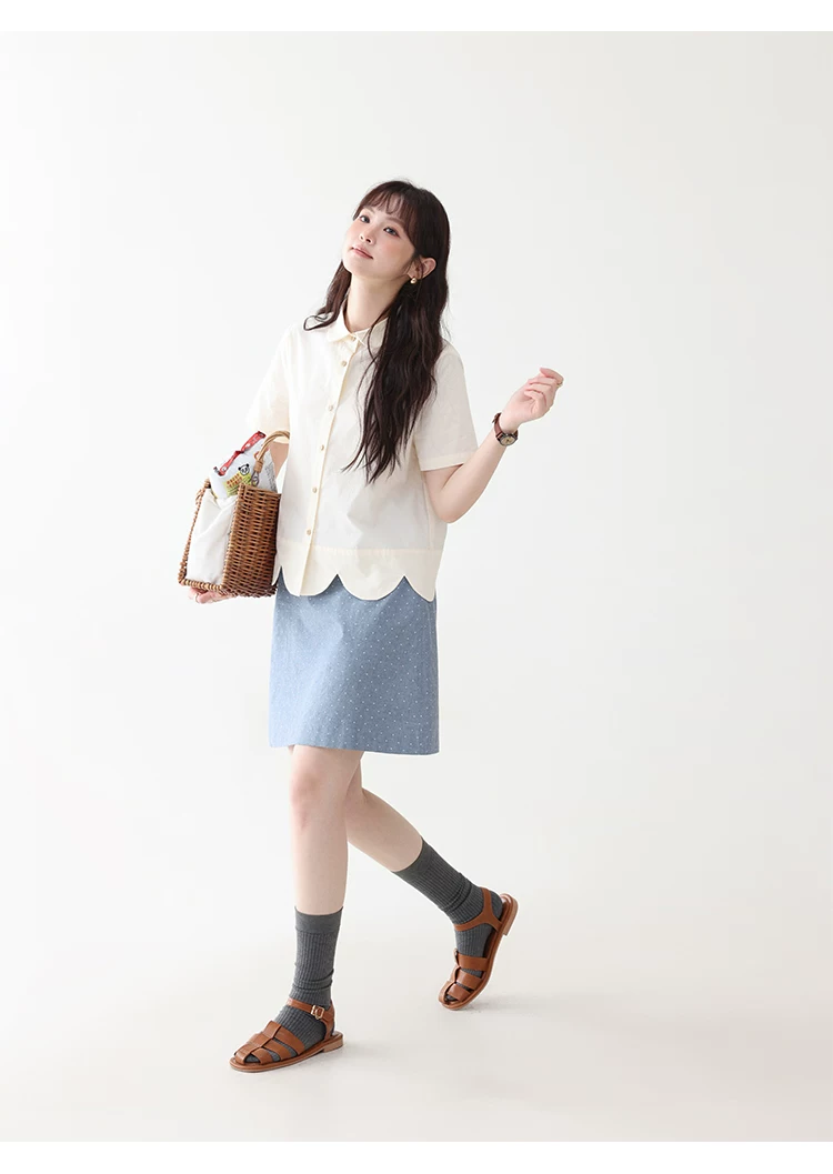 小眾藍色高腰波點a字半身裙女夏季新款顯瘦純棉短裙,小眾藍色高腰波點a字半身裙女夏季新款顯瘦純棉短裙,HBFS2024,小眾藍色高腰波點a字半身裙女夏季新款顯瘦純棉短裙,甜美波點,全棉面料