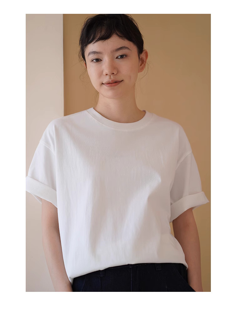 閉眼入系列寬鬆圓領T卹男女同款基本款100棉短袖上衣,閉眼入系列寬鬆圓領T卹男女同款基本款100棉短袖上衣,HBES1095,閉眼入系列寬鬆圓領T卹男女同款基本款100棉短袖上衣,包色推薦,全棉面料