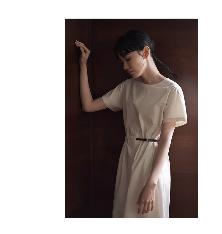心選氛圍洋裝水洗100棉拼接腰帶設計短袖寬鬆顯瘦裙子,心選氛圍洋裝水洗100棉拼接腰帶設計短袖寬鬆顯瘦裙子,HBES7201,心選氛圍洋裝水洗100棉拼接腰帶設計短袖寬鬆顯瘦裙子,簡約大方,腰帶設計