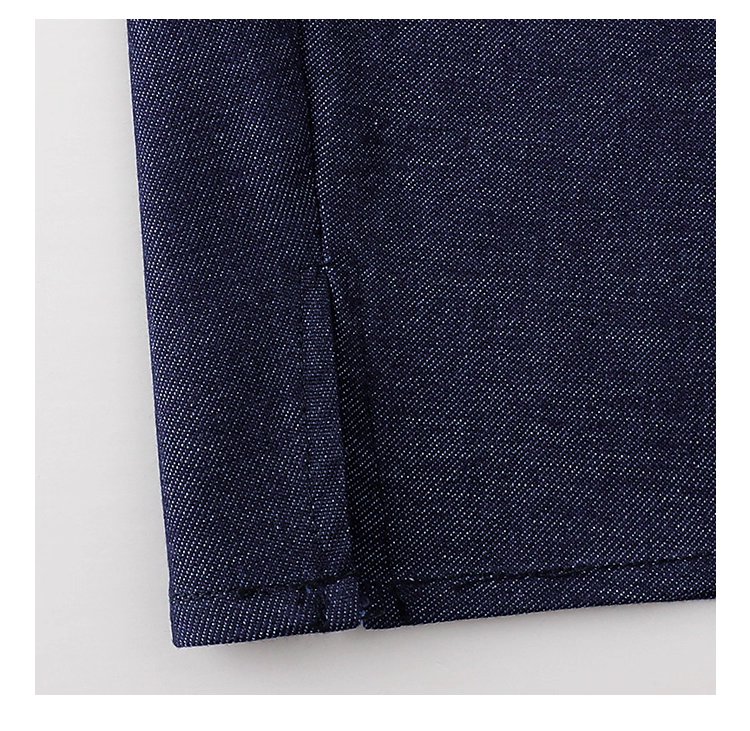 藍色鬆緊腰a字半身裙女秋季新款百搭抽繩中長裙