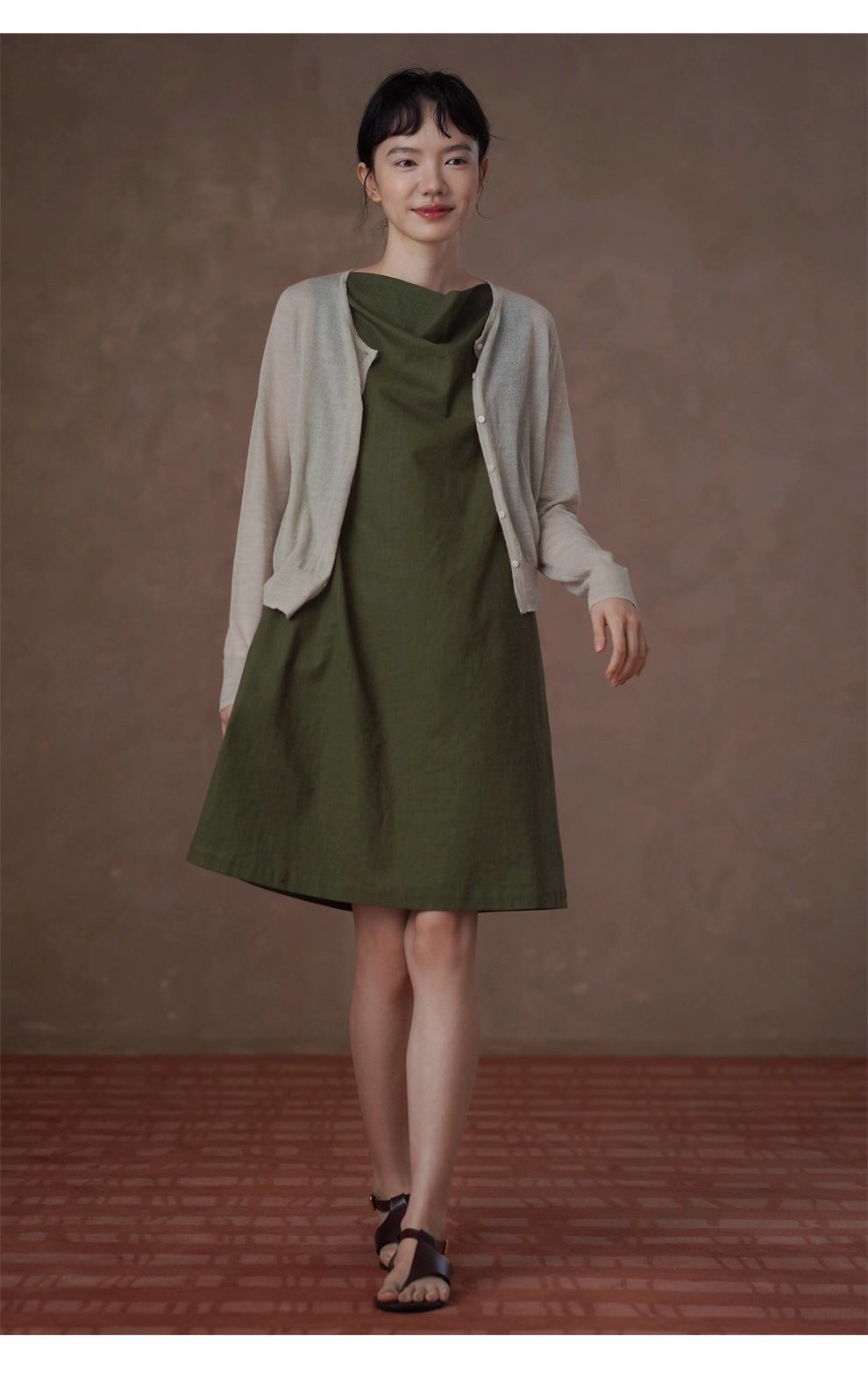 輕柔糯感薄款羊駝綿羊毛混紡蓬鬆朦朧正肩顯瘦針織外套