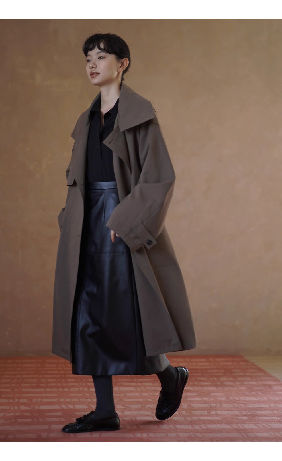 老錢氣質鬆弛寬鬆顯瘦半開門襟襯衫滑爽通勤長袖polo女