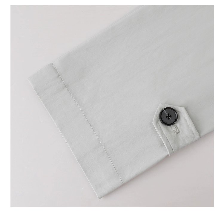 韓系單扣中長款風衣外套女25秋季新款長袖上衣