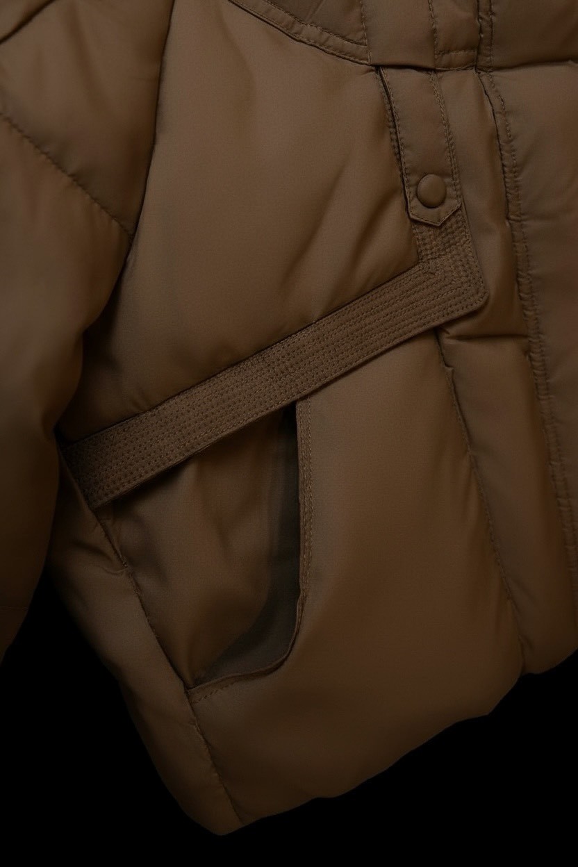 流心巧克力自留款羽絨外套蓬鬆短款美拉德連帽外套