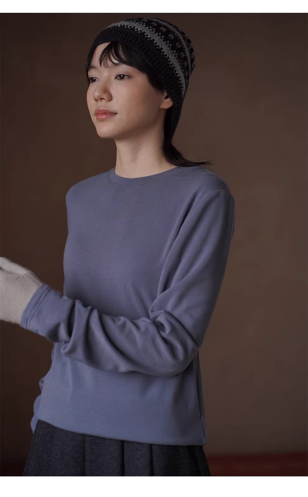 晴空內搭彈性親膚圓領基本款寬鬆百搭長袖T恤顯瘦上衣,晴空內搭彈性親膚圓領基本款寬鬆百搭長袖T恤顯瘦上衣,HBEW1133,晴空內搭彈性親膚圓領基本款寬鬆百搭長袖T恤顯瘦上衣,基本必備,舒適好穿