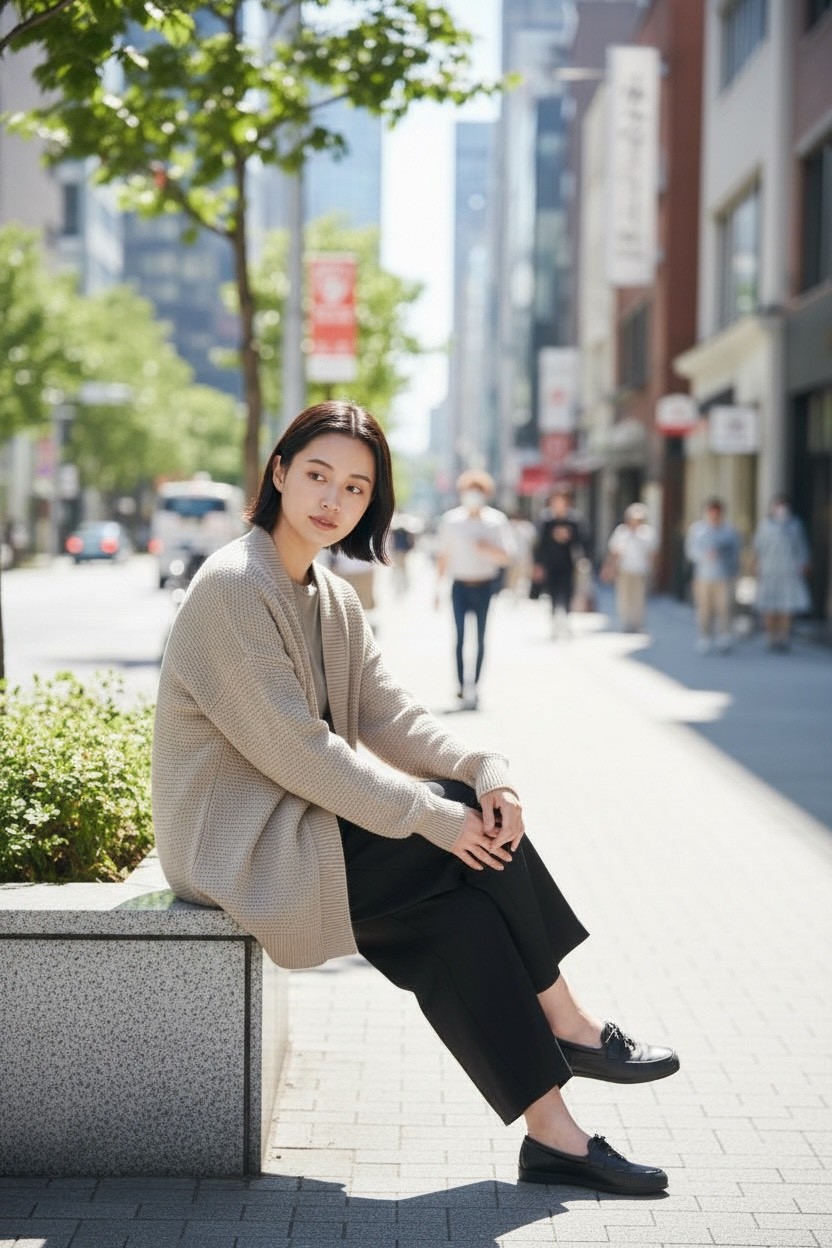 日系針織開衫女長袖寬鬆外搭短款毛衣外套,日系針織開衫女長袖寬鬆外搭短款毛衣外套,5W165018,日系針織開衫女長袖寬鬆外搭短款毛衣外套,簡約質感,慵懶風格