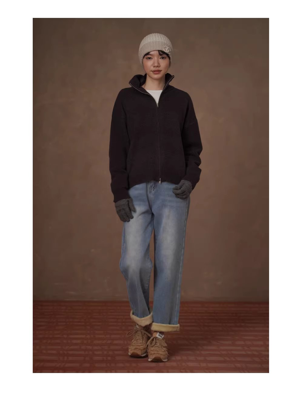 保命牛仔褲高品質水洗牛仔銀狐絨加絨高腰小腳直筒長褲,保命牛仔褲高品質水洗牛仔銀狐絨加絨高腰小腳直筒長褲,HBEW3043,保命牛仔褲高品質水洗牛仔銀狐絨加絨高腰小腳直筒長褲,復古水洗,加絨蓄熱