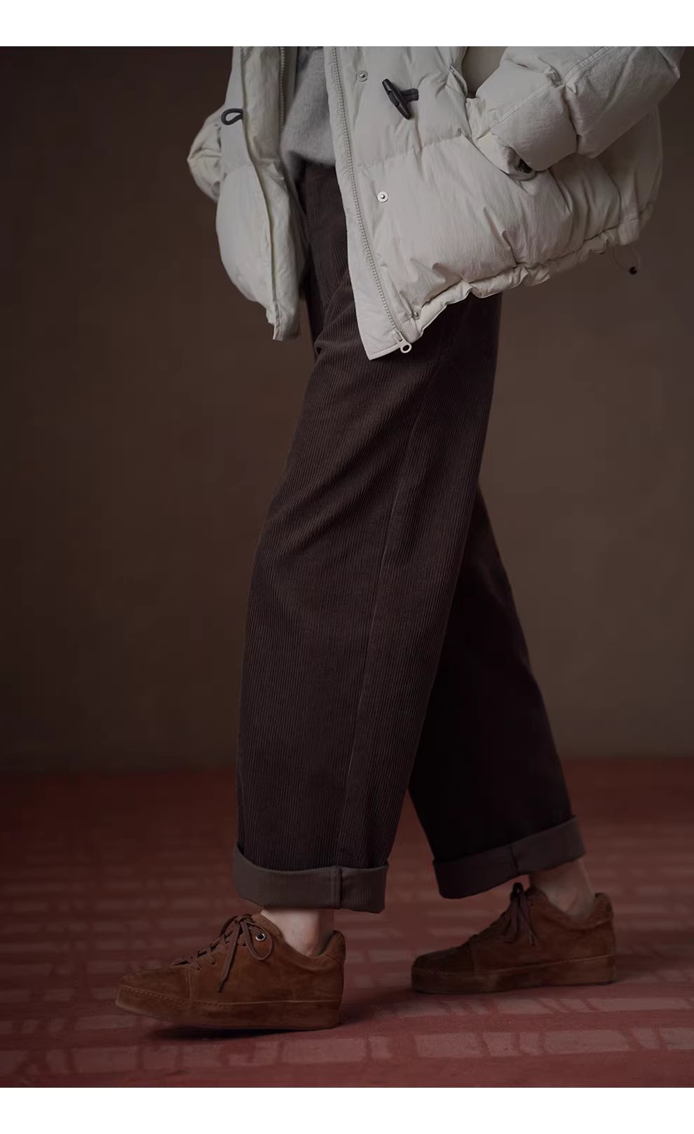 定染精品燈芯絨割緯起絨工藝復古直筒高腰寬鬆顯瘦長褲,定染精品燈芯絨割緯起絨工藝復古直筒高腰寬鬆顯瘦長褲,HBEW3047,定染精品燈芯絨割緯起絨工藝復古直筒高腰寬鬆顯瘦長褲,高腰直筒,燈芯絨