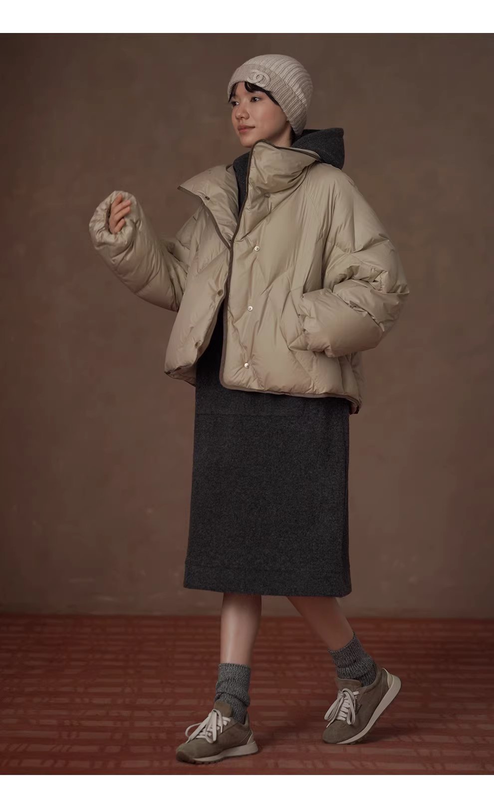 梨形友善羊毛混紡長直筒遮肉顯瘦連帽休閒百搭洋裝,梨形友善羊毛混紡長直筒遮肉顯瘦連帽休閒百搭洋裝,HBEW7064,梨形友善羊毛混紡長直筒遮肉顯瘦連帽休閒百搭洋裝,連帽洋裝,親膚保暖