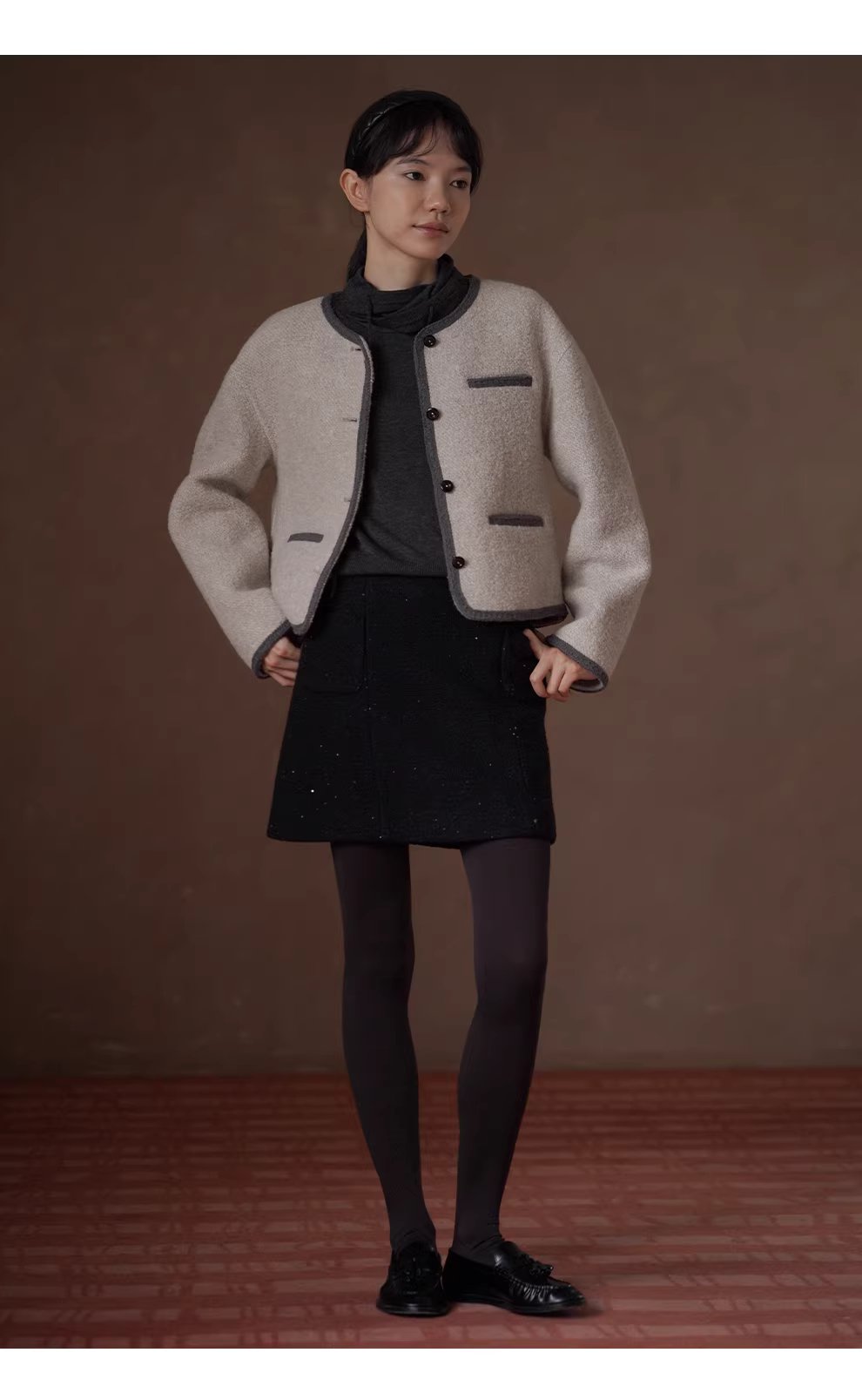 法式超細綿羊毛混紡疊量鬆弛堆堆領針織內搭合身上衣女,法式超細綿羊毛混紡疊量鬆弛堆堆領針織內搭合身上衣女,HBEW1167,法式超細綿羊毛混紡疊量鬆弛堆堆領針織內搭合身上衣女,連帽抽繩,羊毛混紡