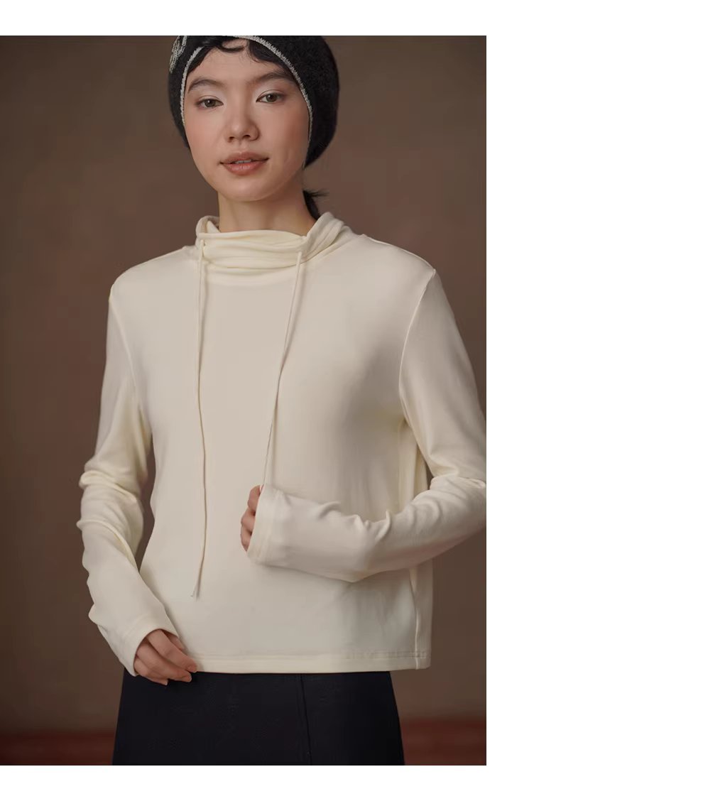 冬日衣櫥高舒基礎疊穿內搭高彈合身堆堆領顯瘦保暖上衣,冬日衣櫥高舒基礎疊穿內搭高彈合身堆堆領顯瘦保暖上衣,HBEW1173,冬日衣櫥高舒基礎疊穿內搭高彈合身堆堆領顯瘦保暖上衣,連帽抽繩,親膚柔軟