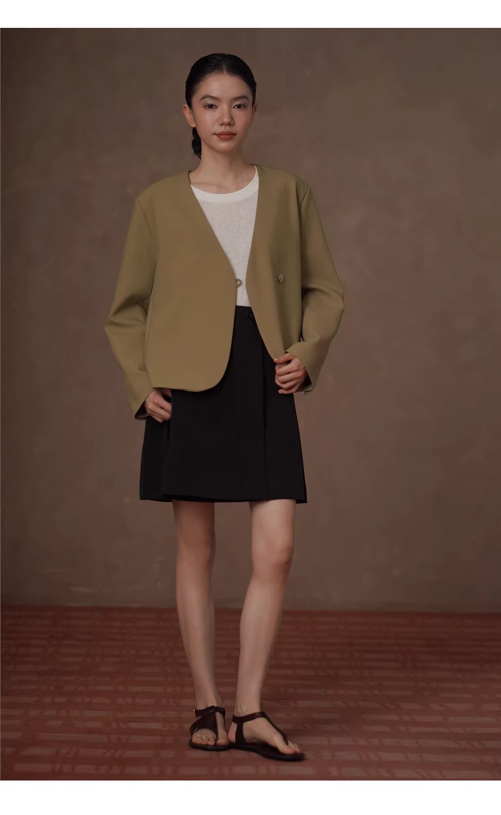 高階雅痞配色西裝ju顯白廓形寬鬆顯瘦不挑人通勤外套女,高階雅痞配色西裝ju顯白廓形寬鬆顯瘦不挑人通勤外套女,HBFS5002,高階雅痞配色西裝ju顯白廓形寬鬆顯瘦不挑人通勤外套女,一粒扣設計,抗皺面料