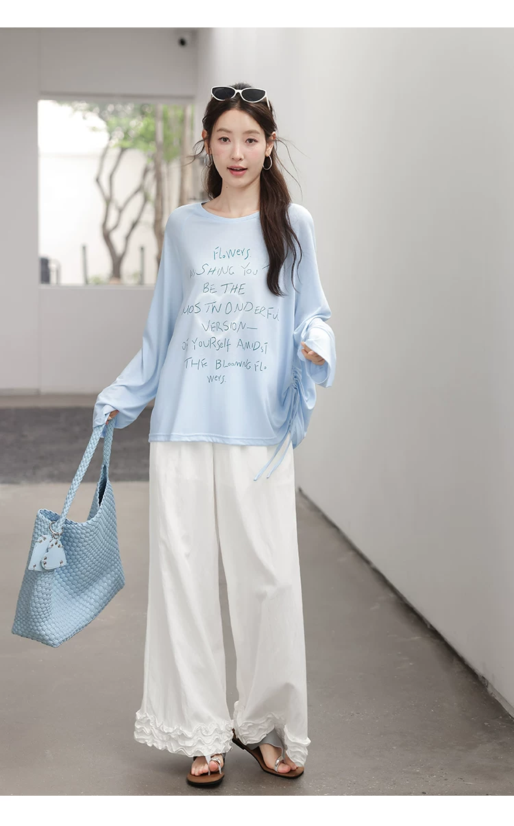 大尺碼字母印花長袖T恤夏薄女上衣2026新款胖mm防曬罩衫女,大尺碼字母印花長袖T恤夏薄女上衣2026新款胖mm防曬罩衫女,HBFS1183,大尺碼字母印花長袖T恤夏薄女上衣2026新款胖mm防曬罩衫女,美式印花,薄款面料