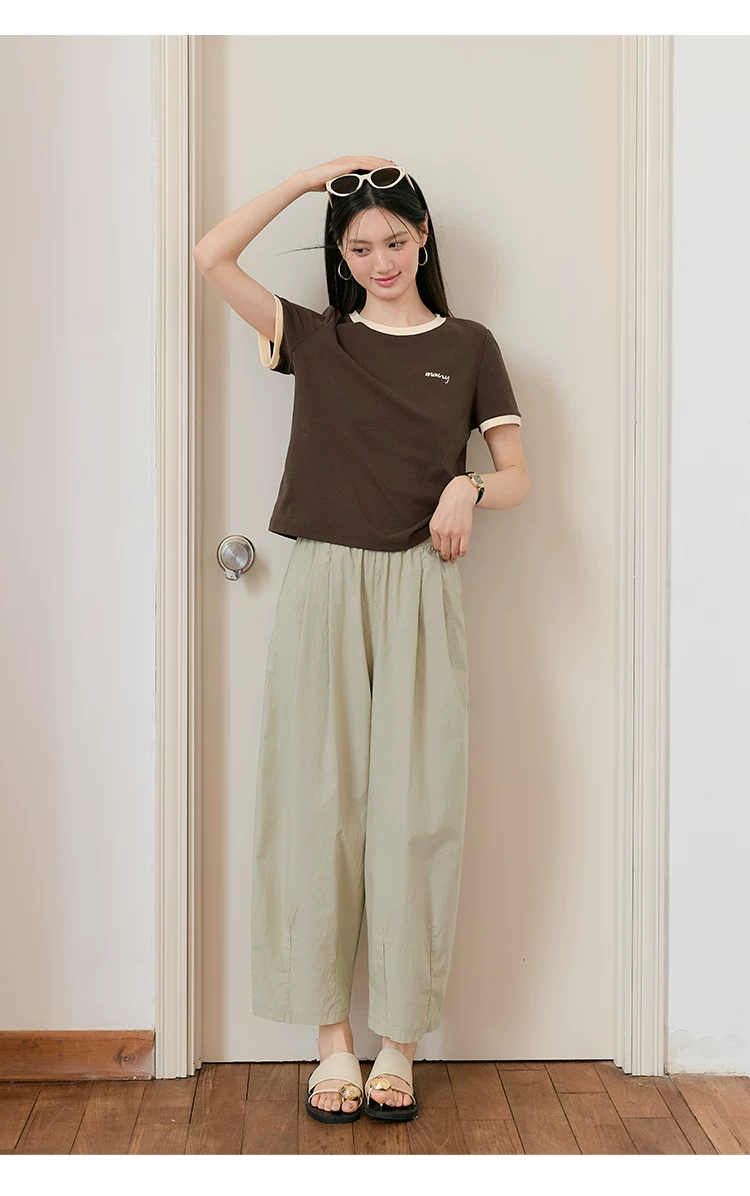大尺碼寬鬆九分休閒褲女2026新款蘿蔔褲女薄款夏季卡其色褲子,大尺碼寬鬆九分休閒褲女2026新款蘿蔔褲女薄款夏季卡其色褲子,HBFS3057,大尺碼寬鬆九分休閒褲女2026新款蘿蔔褲女薄款夏季卡其色褲子,中大尺碼,遮肉廓形
