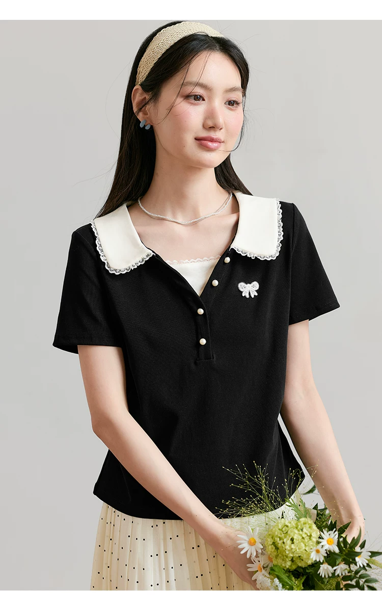 大尺碼女裝黑色短袖T恤女2026新款夏季減齡假兩件娃娃領上衣,大尺碼女裝黑色短袖T恤女2026新款夏季減齡假兩件娃娃領上衣,HBFS1216,大尺碼女裝黑色短袖T恤女2026新款夏季減齡假兩件娃娃領上衣,中大尺碼,假兩件式