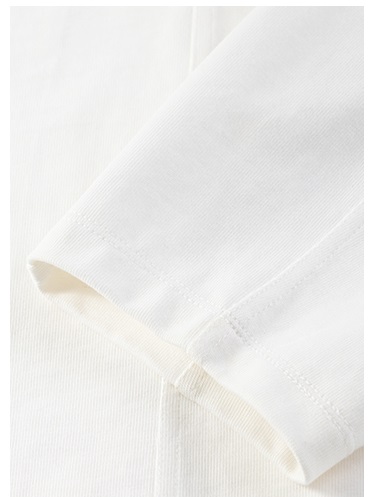 法式立體分割剪裁燈籠袖遮肉寬鬆通勤100%棉T恤上衣
