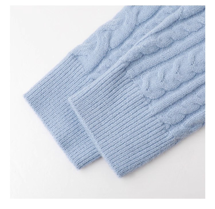 藍色麻花單排扣毛衣開襟衫女秋季新款慵懶長袖上衣,藍色麻花單排扣毛衣開襟衫女秋季新款慵懶長袖上衣,HBEW5068,藍色麻花單排扣毛衣開襟衫女秋季新款慵懶長袖上衣,圓領排扣,麻花針織