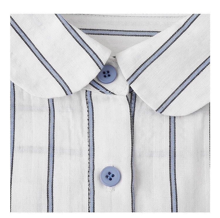 藍條紋娃娃領純棉洋裝女秋新款寬鬆長袖襯衫裙,藍條紋娃娃領純棉洋裝女秋新款寬鬆長袖襯衫裙,HBEW7043,藍條紋娃娃領純棉洋裝女秋新款寬鬆長袖襯衫裙,襯衫洋裝,全棉面料