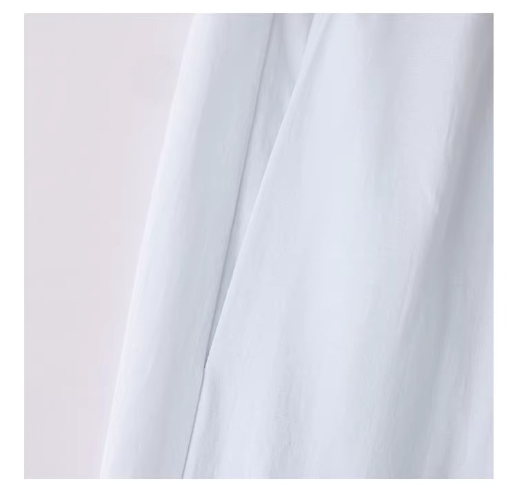 純色繫帶收腰大擺洋裝女26夏季新款polo領長裙,純色繫帶收腰大擺洋裝女26夏季新款polo領長裙,HBFS7017,純色繫帶收腰大擺洋裝女26夏季新款polo領長裙,襯衫洋裝,天絲混棉