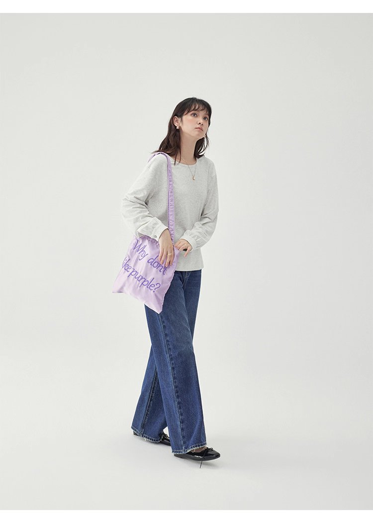 後排扣繫帶圓領衛衣T恤女秋季新款寬鬆長袖上衣