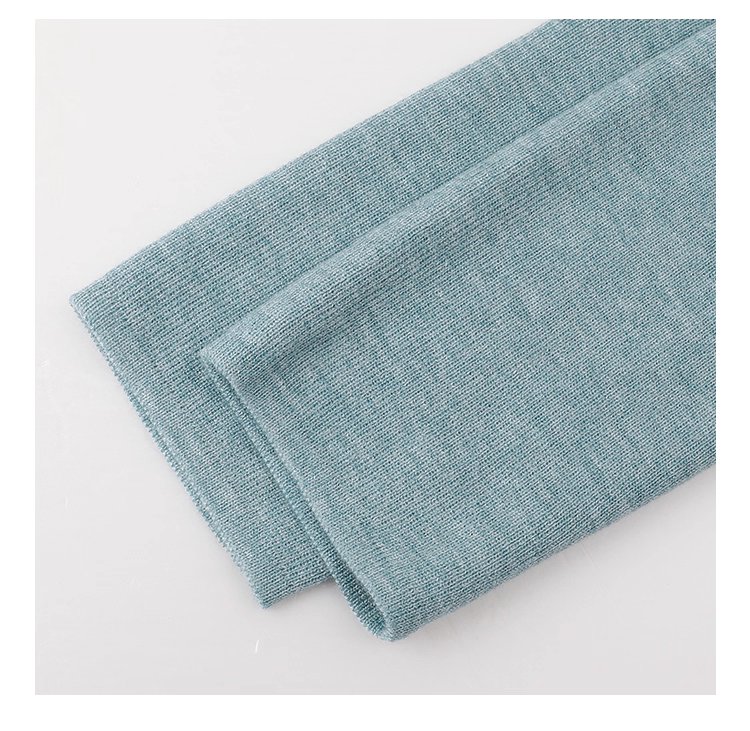 藍色圓領針織衫女秋季絕美短款修身長袖開襟衫上衣