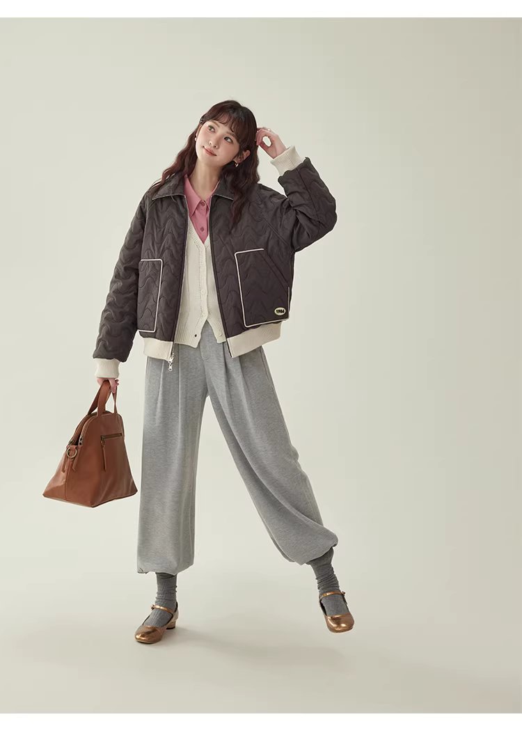 時尚雙面穿間棉絎繡外套女冬季新款百搭長袖上衣,時尚雙面穿間棉絎繡外套女冬季新款百搭長袖上衣,HBEW5104,時尚雙面穿間棉絎繡外套女冬季新款百搭長袖上衣,雙面穿,波浪車線