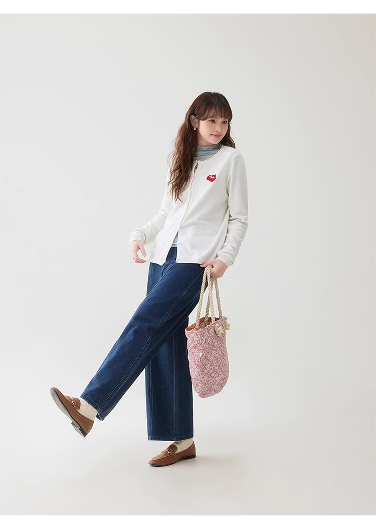 簡約小貓刺繡針織開襟衫女26春季新款寬鬆長袖上衣,簡約小貓刺繡針織開襟衫女26春季新款寬鬆長袖上衣,HBFS5006,簡約小貓刺繡針織開襟衫女26春季新款寬鬆長袖上衣,圓領排扣,修身版型