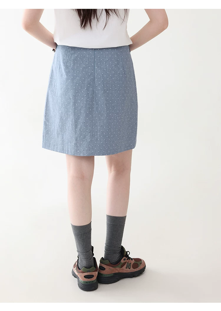 小眾藍色高腰波點a字半身裙女夏季新款顯瘦純棉短裙,小眾藍色高腰波點a字半身裙女夏季新款顯瘦純棉短裙,HBFS2024,小眾藍色高腰波點a字半身裙女夏季新款顯瘦純棉短裙,甜美波點,全棉面料