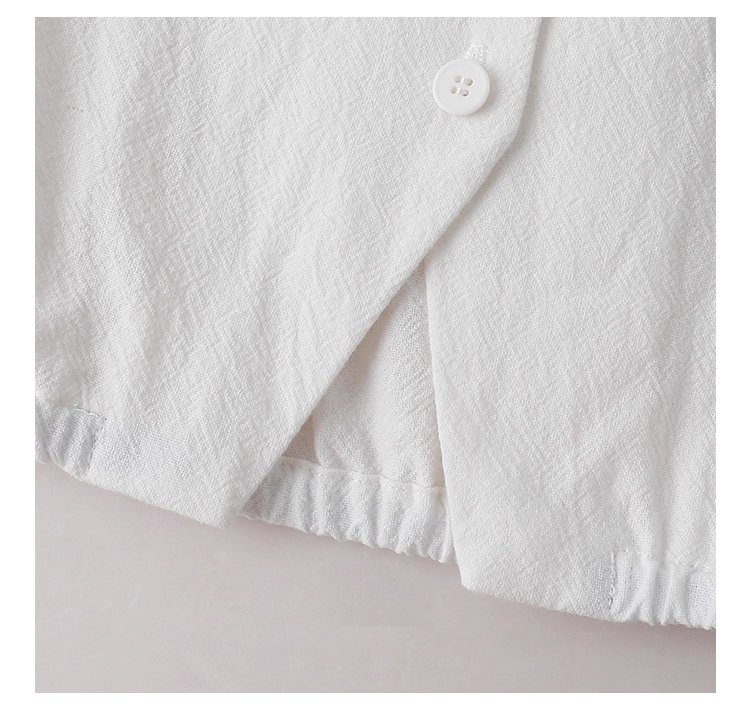 花邊長袖後貼花片白襯衫女秋季新款甜美純棉上衣