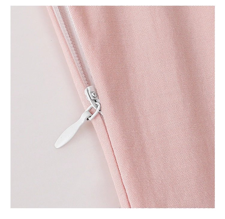 法式繫帶圓領粉紅洋裝女秋新款長袖a字中長裙