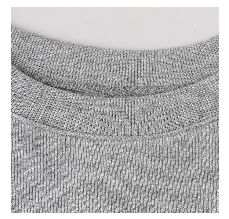 減齡刺繡圓領純棉衛衣女25秋季新款寬鬆長袖上衣