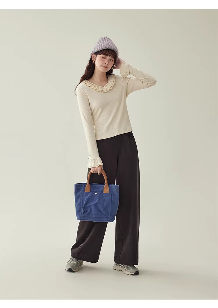 彩點荷葉邊v領厚T恤女冬季新款甜美打底長袖上衣,彩點荷葉邊v領厚T恤女冬季新款甜美打底長袖上衣,HBEW1186,彩點荷葉邊v領厚T恤女冬季新款甜美打底長袖上衣,荷葉邊領,彩點面料