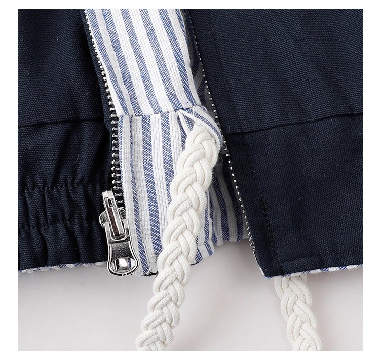 韓國翻領兩面穿拉鍊外套女秋季新款純棉長袖上衣