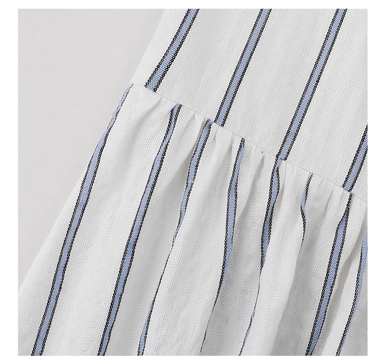 藍條紋娃娃領純棉洋裝女秋新款寬鬆長袖襯衫裙,藍條紋娃娃領純棉洋裝女秋新款寬鬆長袖襯衫裙,HBEW7043,藍條紋娃娃領純棉洋裝女秋新款寬鬆長袖襯衫裙,襯衫洋裝,全棉面料