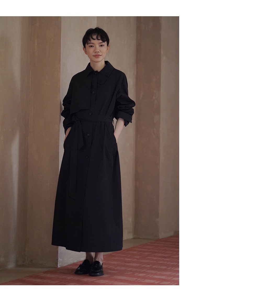 秋日安全感風衣經典基本款寬鬆顯瘦長款通勤簡約外套女