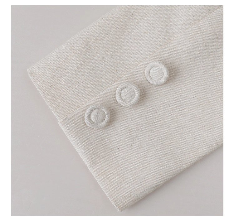 小香風純色單排扣短外套女秋新款波浪擺長袖上衣