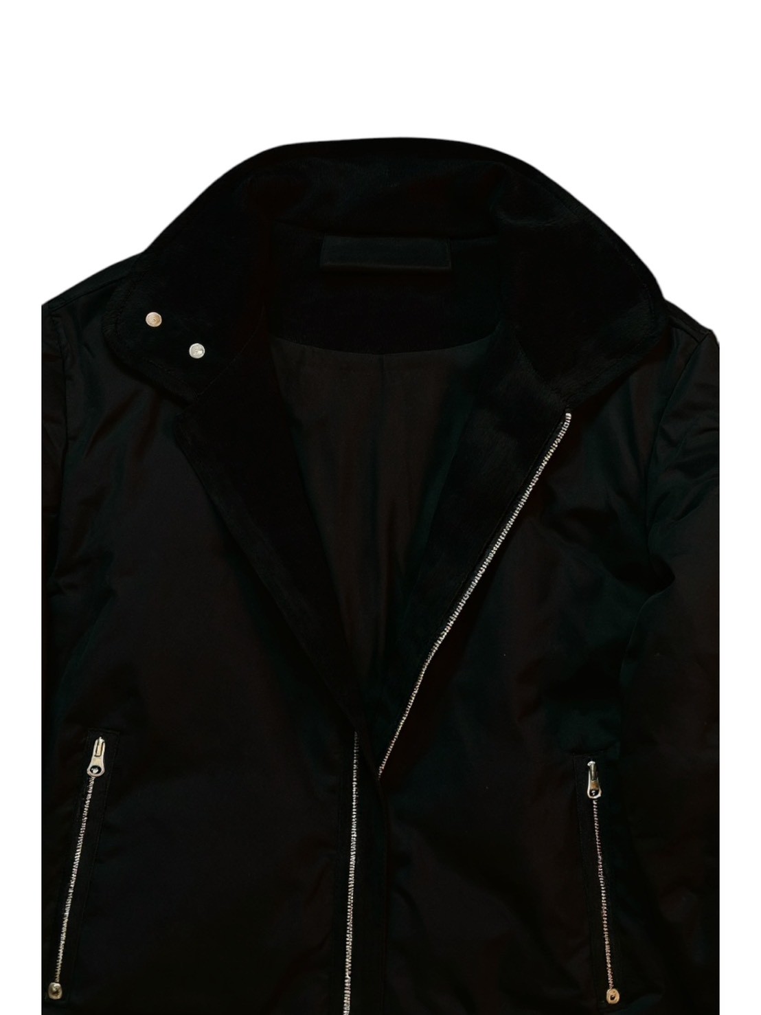 嵐山星空通勤顯瘦立領落肩款式羽絨衣保暖鎖溫白鴨絨外套