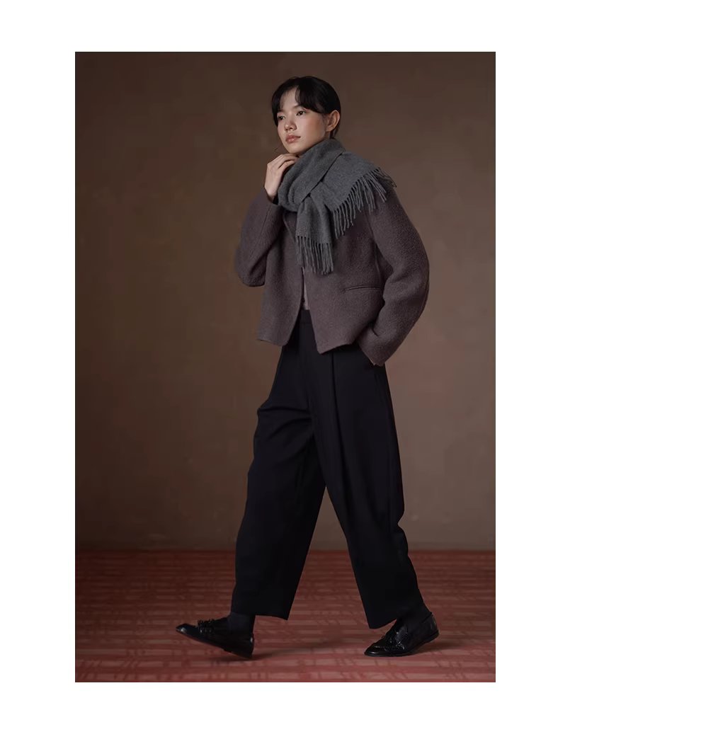 通勤褲王經典不敗顯瘦寬鬆直筒高腰抓毛加厚西裝長褲女,通勤褲王經典不敗顯瘦寬鬆直筒高腰抓毛加厚西裝長褲女,HBEW3039,通勤褲王經典不敗顯瘦寬鬆直筒高腰抓毛加厚西裝長褲女,日字扣腰帶,直筒版型