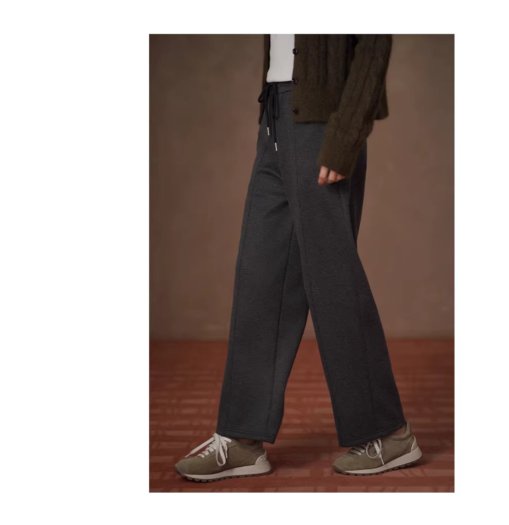 抗凍b備高回彈嬰兒絨鬆緊高腰人字紋顯瘦運動寬鬆長褲女,抗凍b備高回彈嬰兒絨鬆緊高腰人字紋顯瘦運動寬鬆長褲女,HBEW3041,抗凍b備高回彈嬰兒絨鬆緊高腰人字紋顯瘦運動寬鬆長褲女,彈性舒適,人字紋