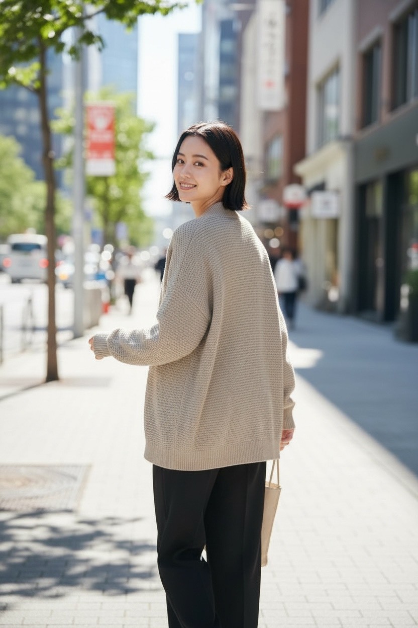 日系針織開衫女長袖寬鬆外搭短款毛衣外套,日系針織開衫女長袖寬鬆外搭短款毛衣外套,5W165018,日系針織開衫女長袖寬鬆外搭短款毛衣外套,簡約質感,慵懶風格