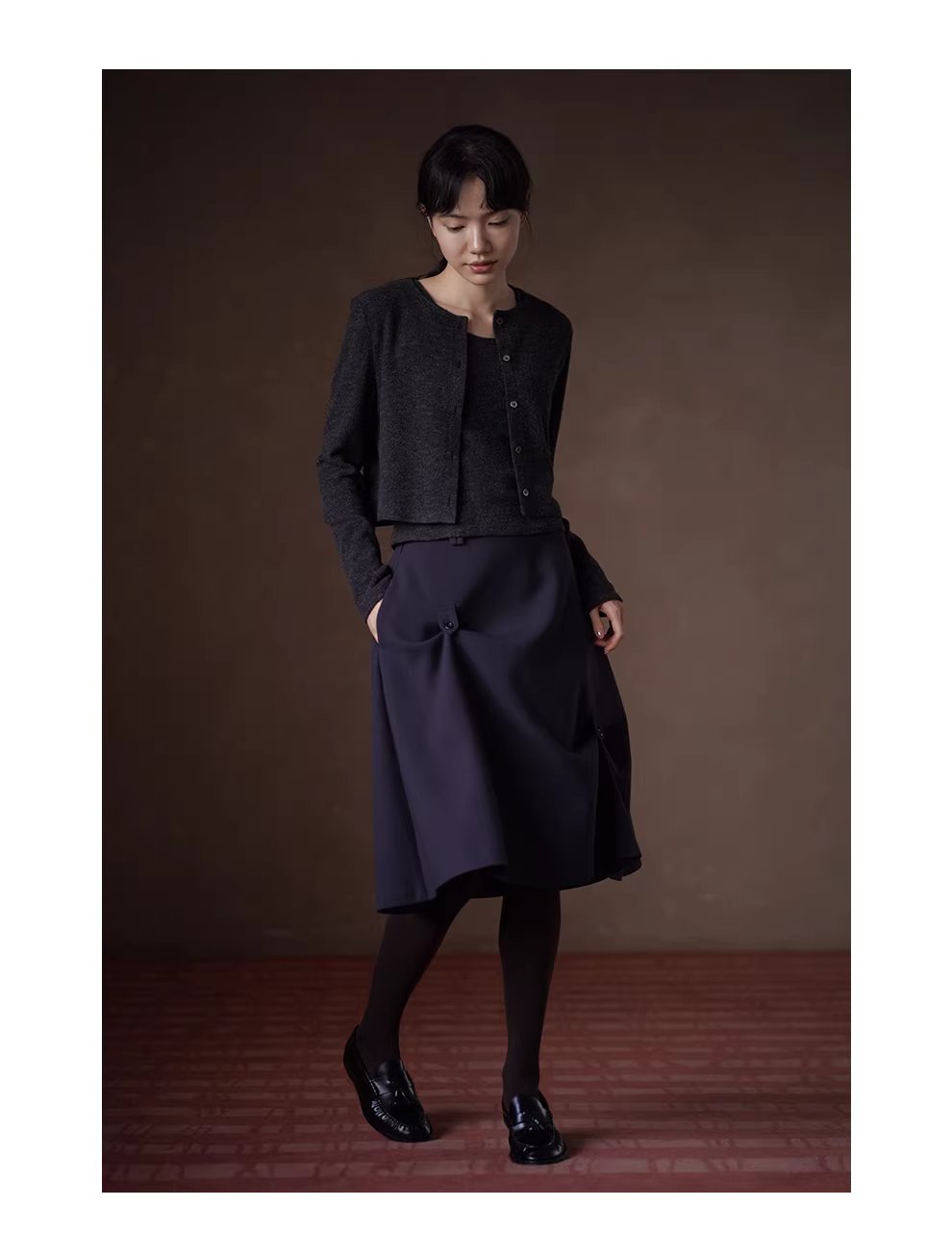 一衣多穿實用兩件套鬆軟彈性基礎背心開襟衫顯瘦套裝女,一衣多穿實用兩件套鬆軟彈性基礎背心開襟衫顯瘦套裝女,HBEW1135,一衣多穿實用兩件套鬆軟彈性基礎背心開襟衫顯瘦套裝女,兩件式套裝,簡約質感