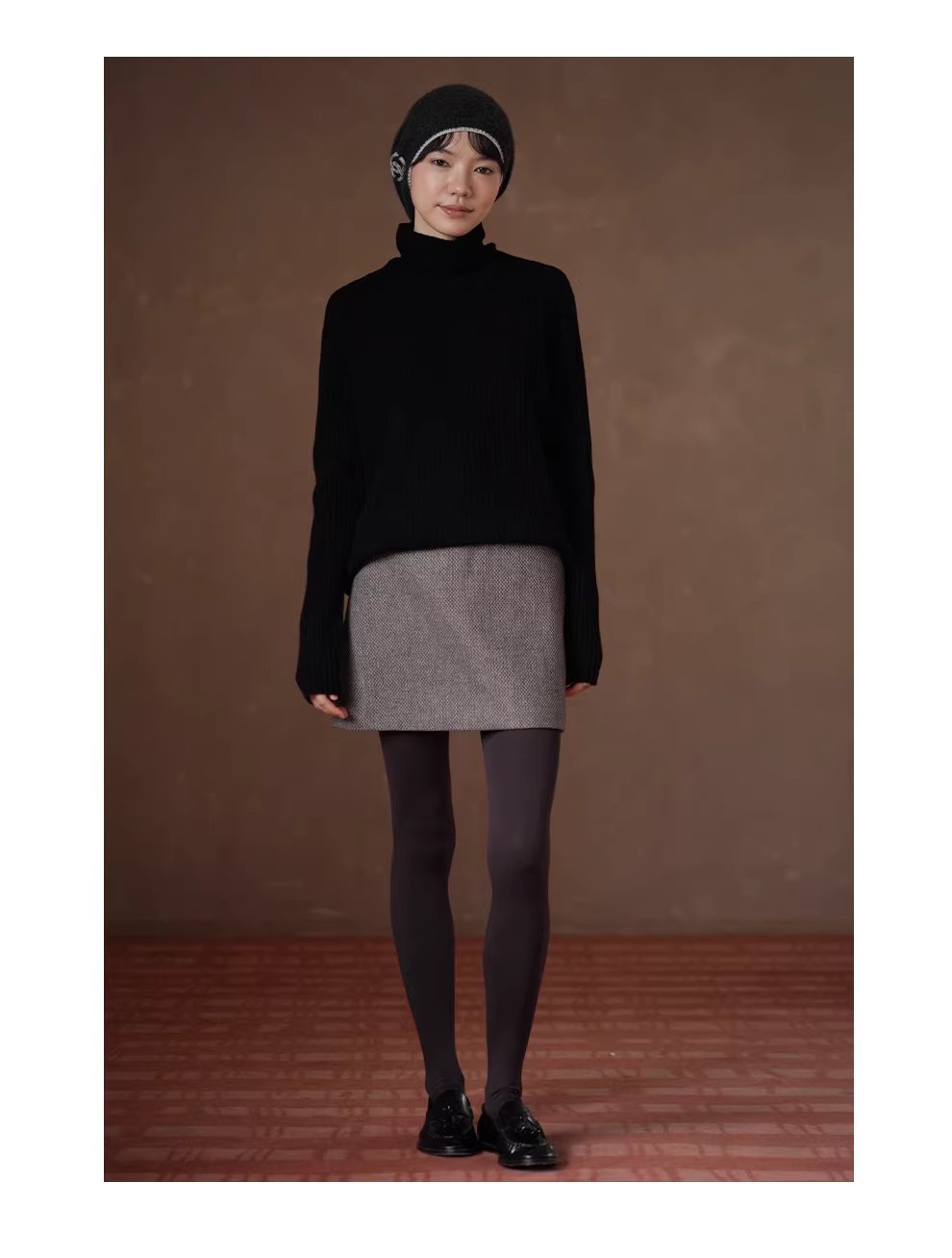 100羊毛無縫一體工藝寬鬆堆領保暖顯瘦坑條針織上衣女,100羊毛無縫一體工藝寬鬆堆領保暖顯瘦坑條針織上衣女,HBEW1164,100羊毛無縫一體工藝寬鬆堆領保暖顯瘦坑條針織上衣女,無縫一體,羊毛100%