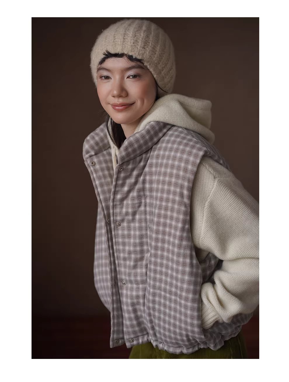 清新韓女格紋時髦疊穿保暖棉服立領短款寬鬆顯瘦馬甲女,清新韓女格紋時髦疊穿保暖棉服立領短款寬鬆顯瘦馬甲女,HBEW5123,清新韓女格紋時髦疊穿保暖棉服立領短款寬鬆顯瘦馬甲女,清新格紋,細節滿分