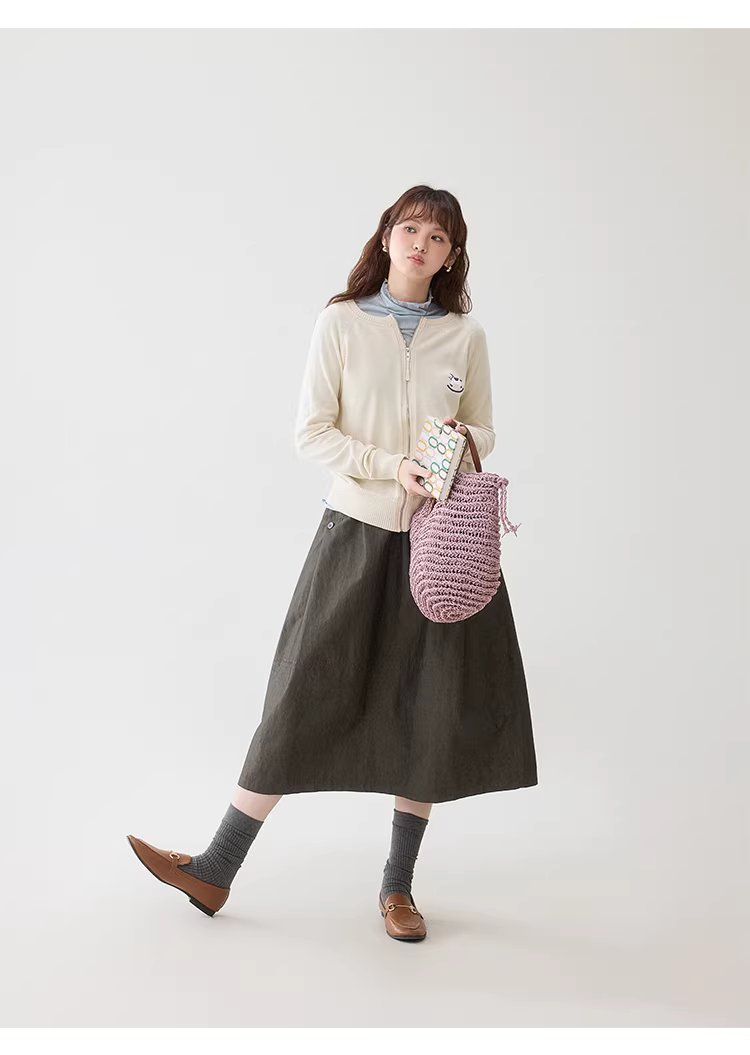 刺繡小馬拉鏈針織開襟衫女26春季新款純棉長袖上衣,刺繡小馬拉鏈針織開襟衫女26春季新款純棉長袖上衣,HBFS5000,刺繡小馬拉鏈針織開襟衫女26春季新款純棉長袖上衣,小馬刺繡,全棉面料