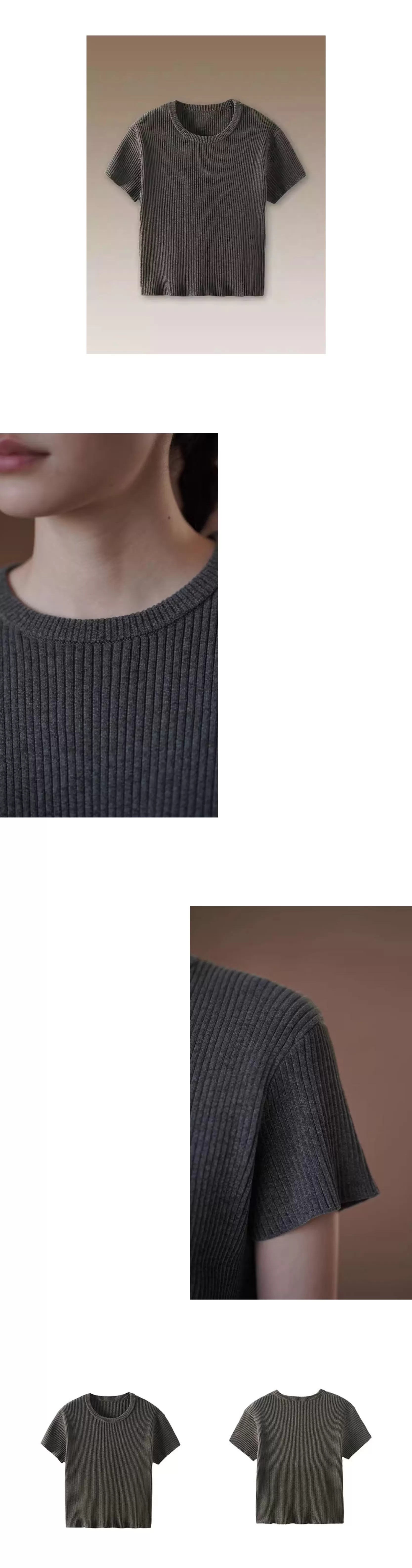 綿軟龍井酥雪尼爾紗線粗坑條肌理感短袖圓領彈力顯瘦T恤,綿軟龍井酥雪尼爾紗線粗坑條肌理感短袖圓領彈力顯瘦T恤,HBFS1036,綿軟龍井酥雪尼爾紗線粗坑條肌理感短袖圓領彈力顯瘦T恤,軟糯親膚,坑條彈性