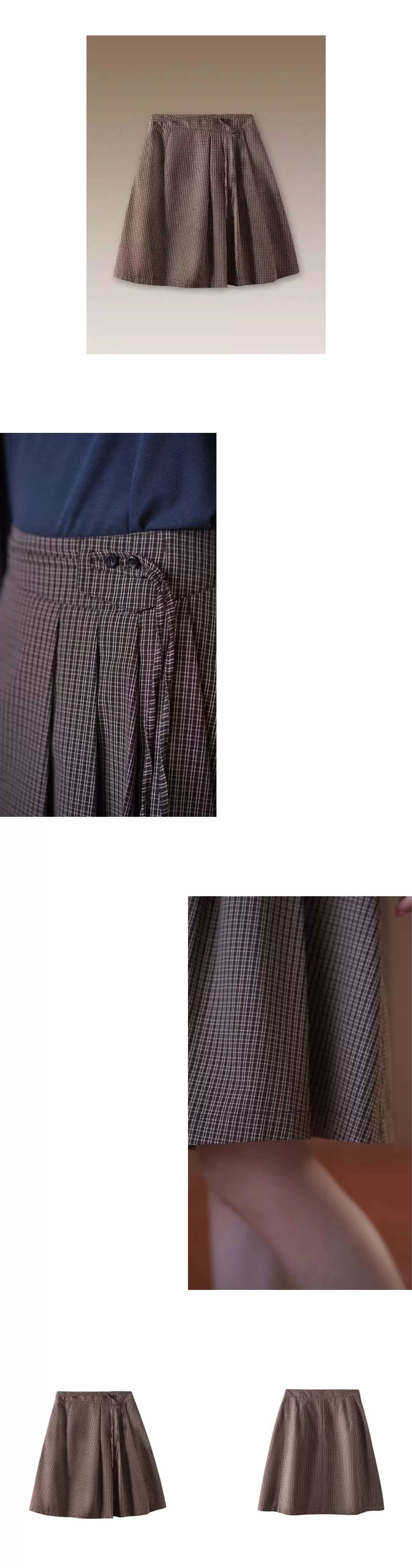 威爾斯學院格紋可調式腰節不規則百褶設計高腰A字裙,威爾斯學院格紋可調式腰節不規則百褶設計高腰A字裙,HBFS2009,威爾斯學院格紋可調式腰節不規則百褶設計高腰A字裙,透氣柔軟,調節腰頭